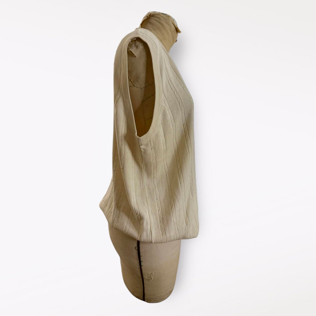 Bobby Chan Silk & Cotton Knit Vest