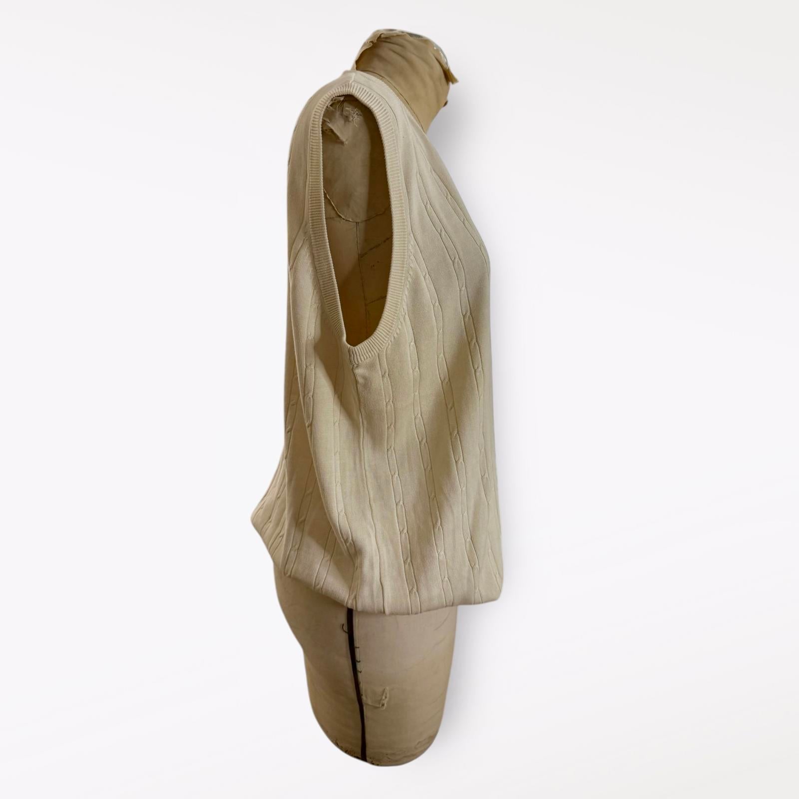 Bobby Chan Silk & Cotton Knit Vest