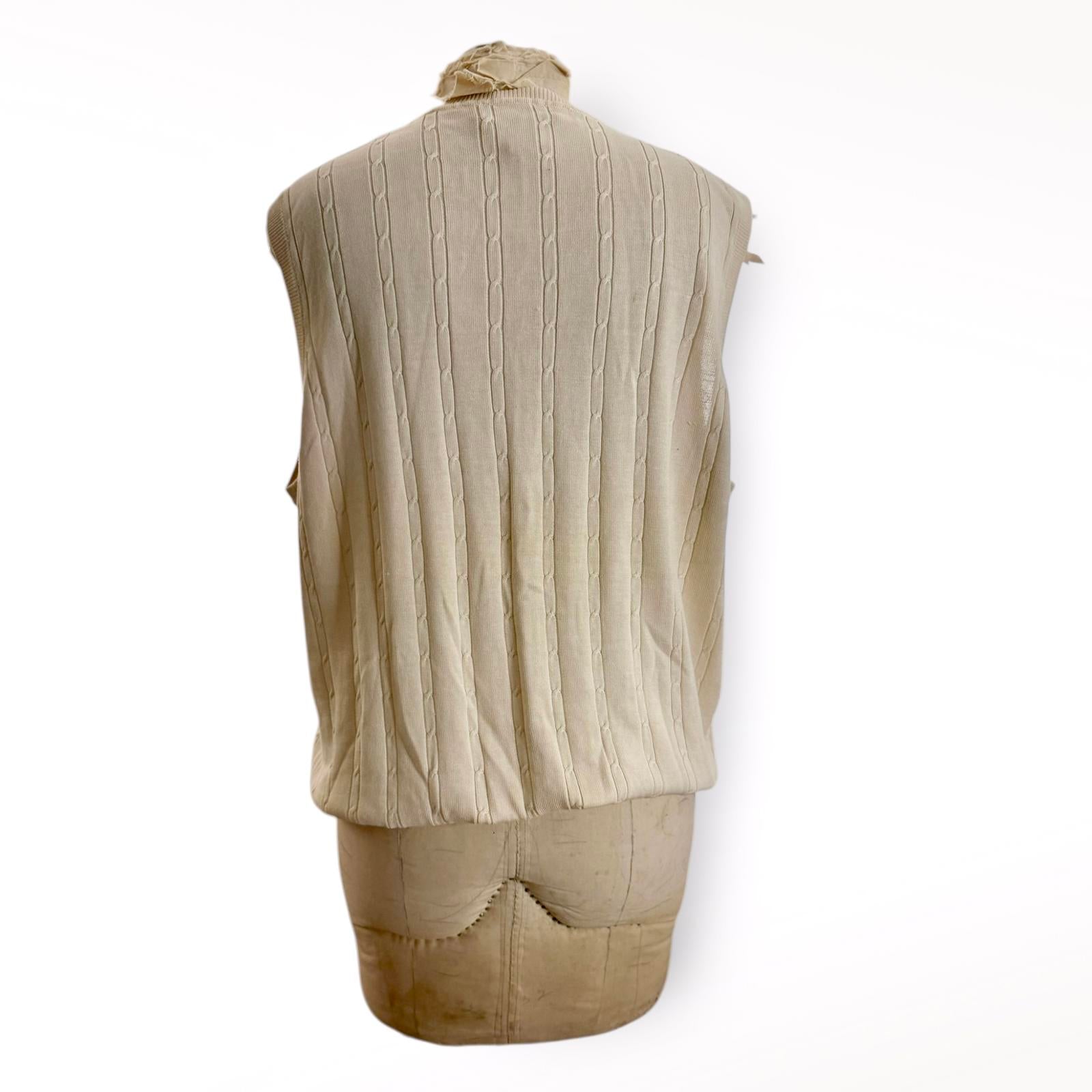 Bobby Chan Silk & Cotton Knit Vest