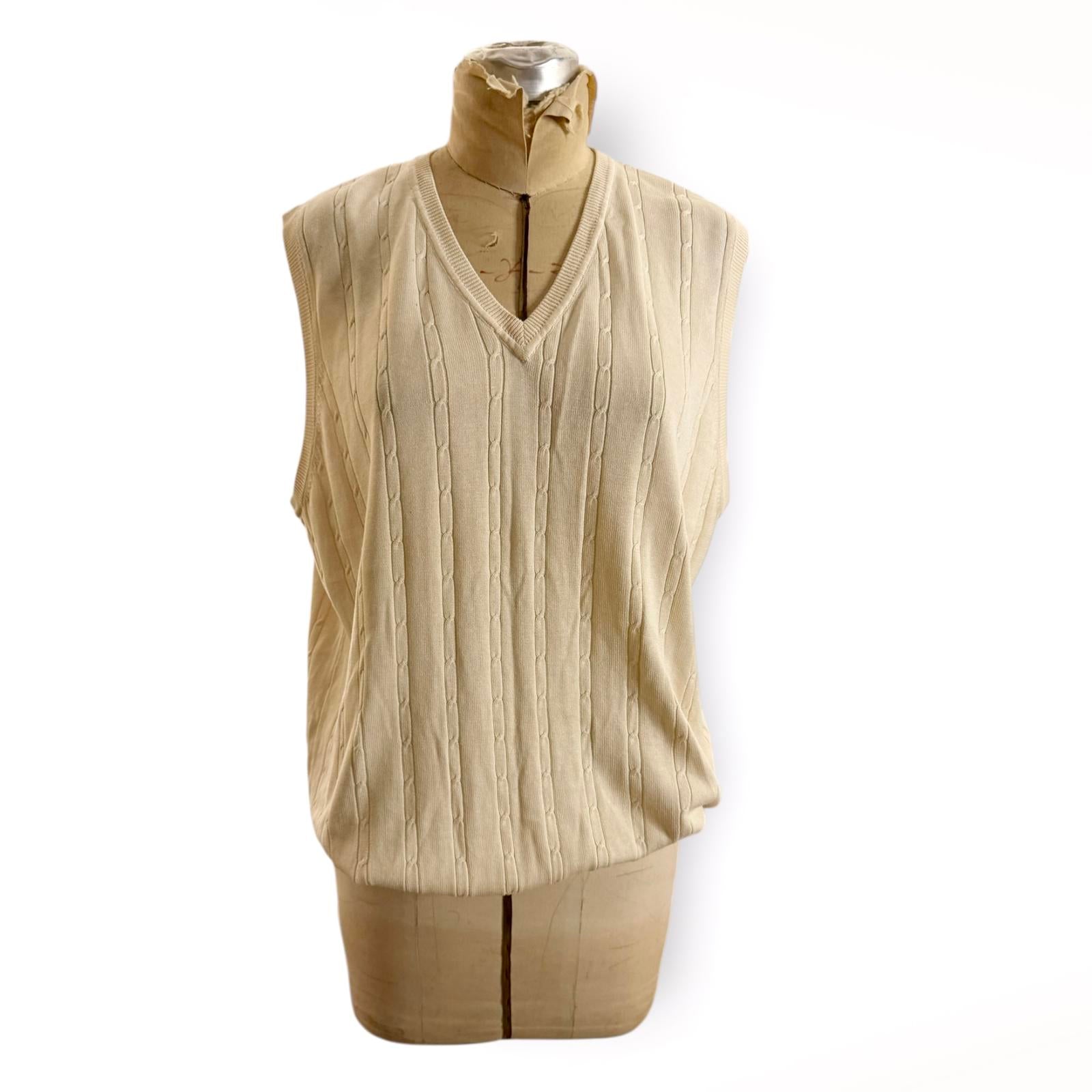 Bobby Chan Silk & Cotton Knit Vest