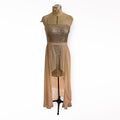 Aiden Mattox Strapless Chiffon Overlay Hi-Lo Dress Size
