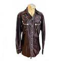 California Ranchwear Brown Western Button-Up Shirt RARE