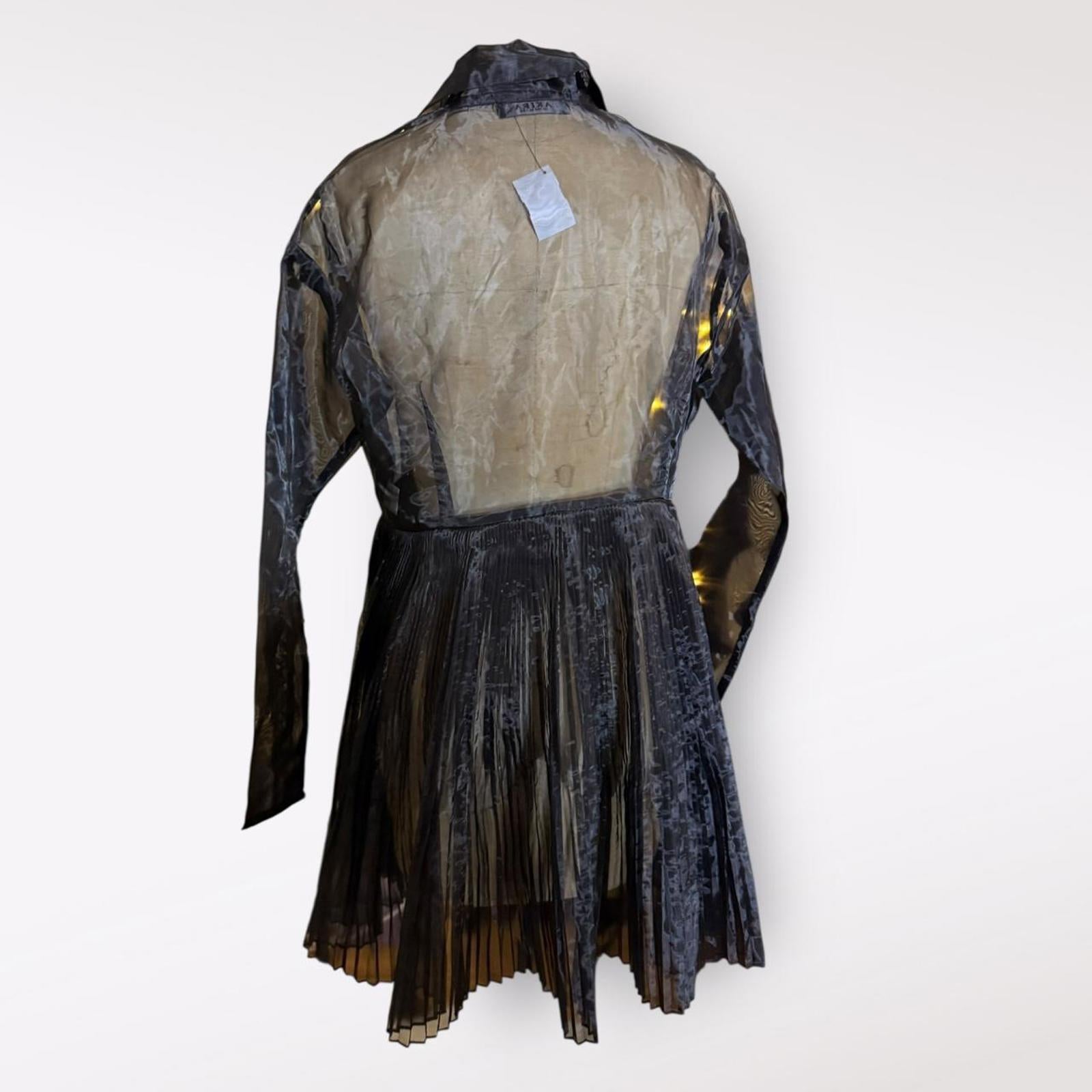 Akira Sheer Black Jacket Dress