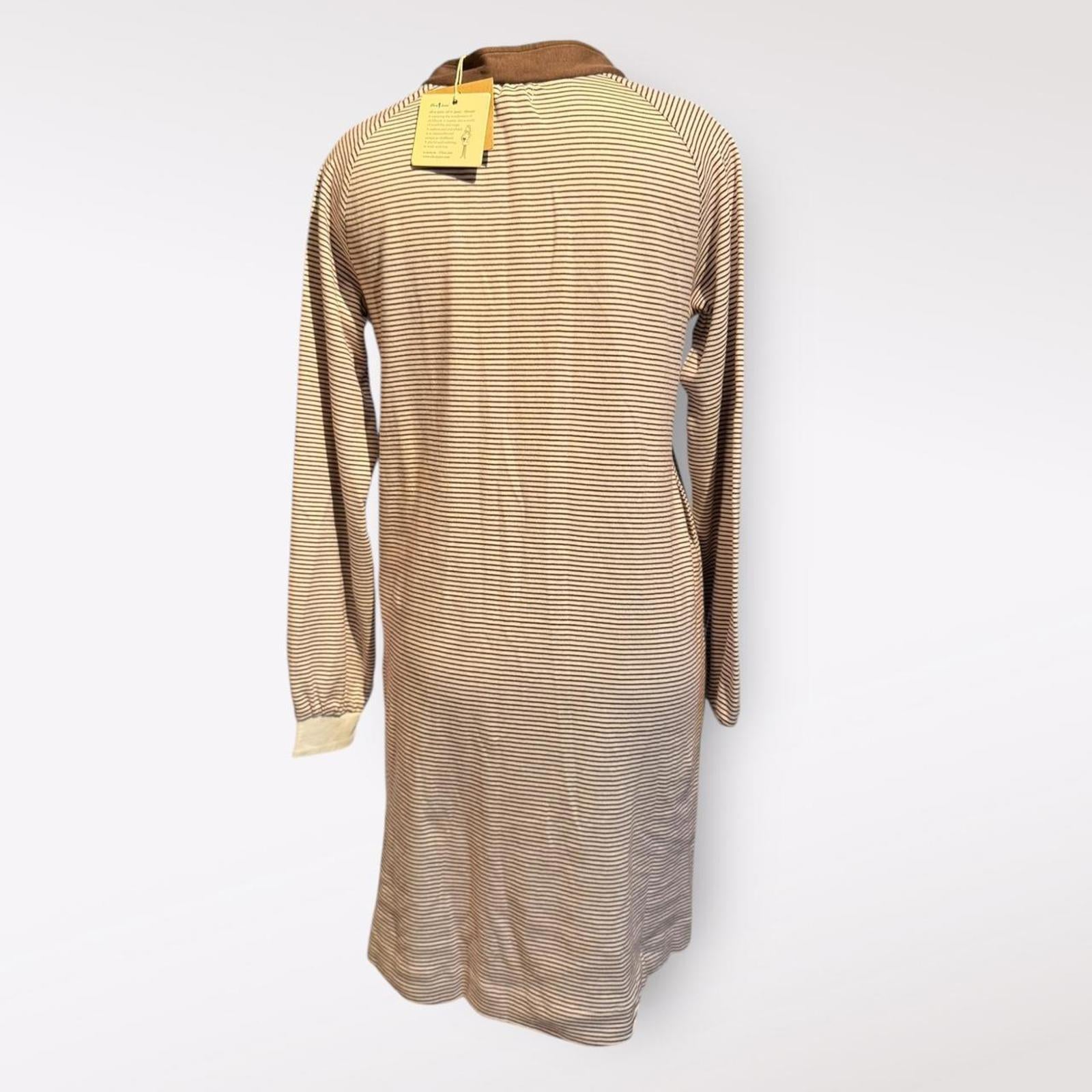 Olive Juice Striped Long Sleeve Dress