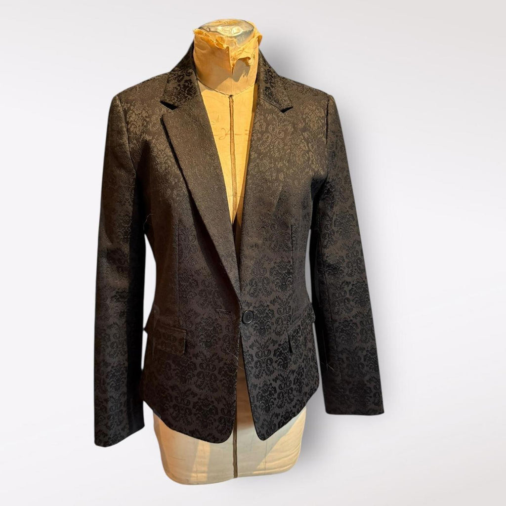 Saks Fifth Avenue Women's Black Brocade Jacket