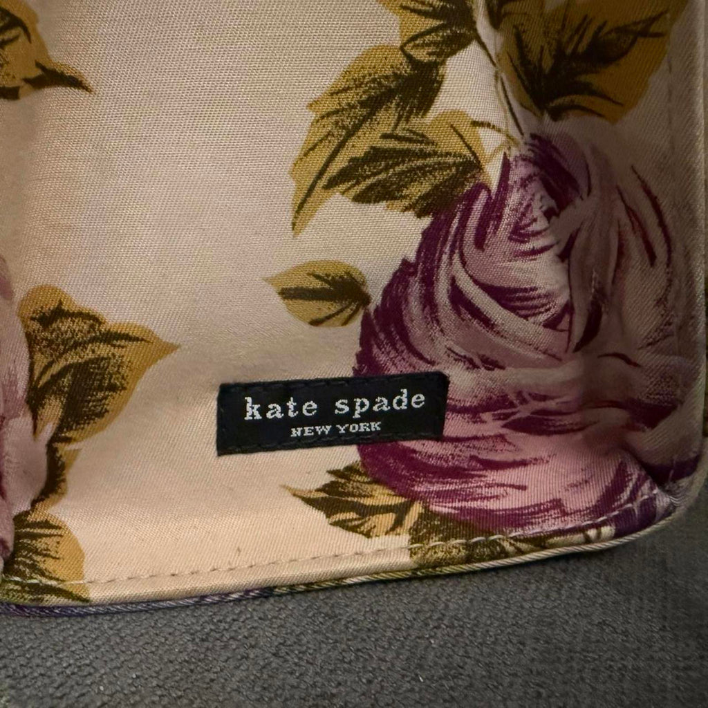 Kate Spade Sam Blue Cabbage Rose Shoulder Bag