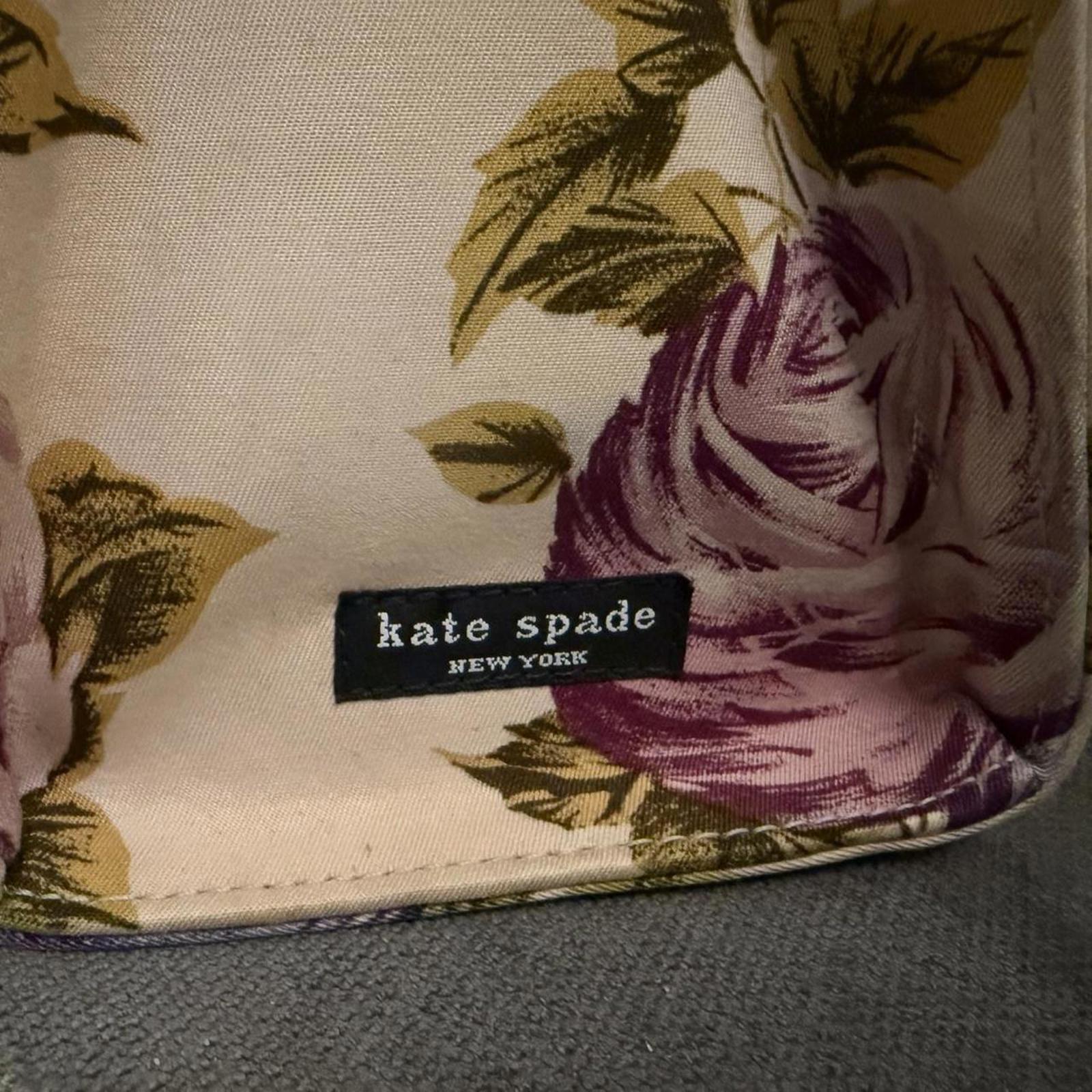 Kate Spade Sam Blue Cabbage Rose Shoulder Bag