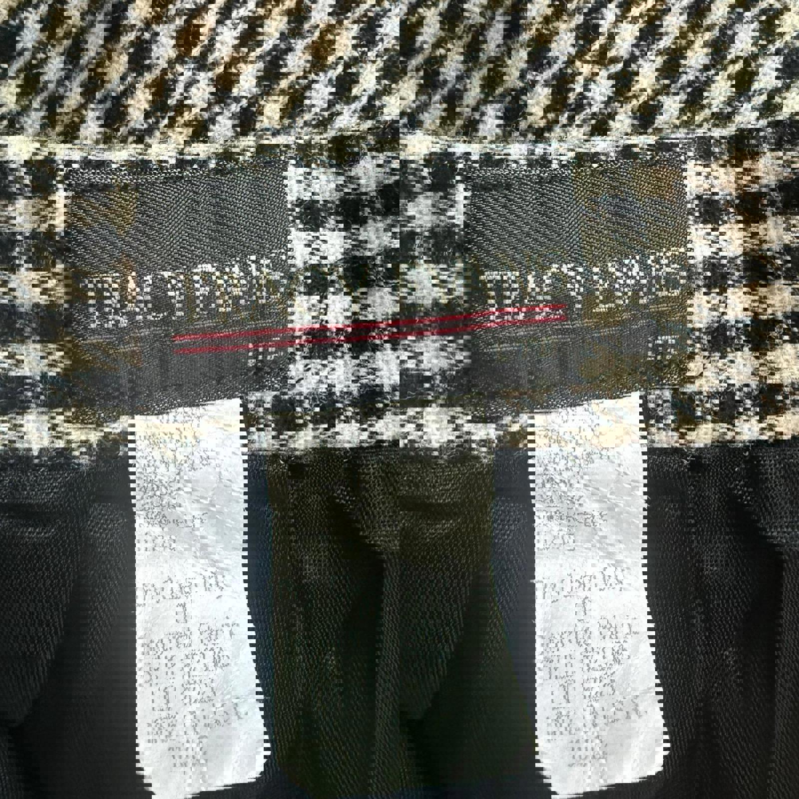 Tracy Evans Vintage Black and White Houndstooth Midi Skirt