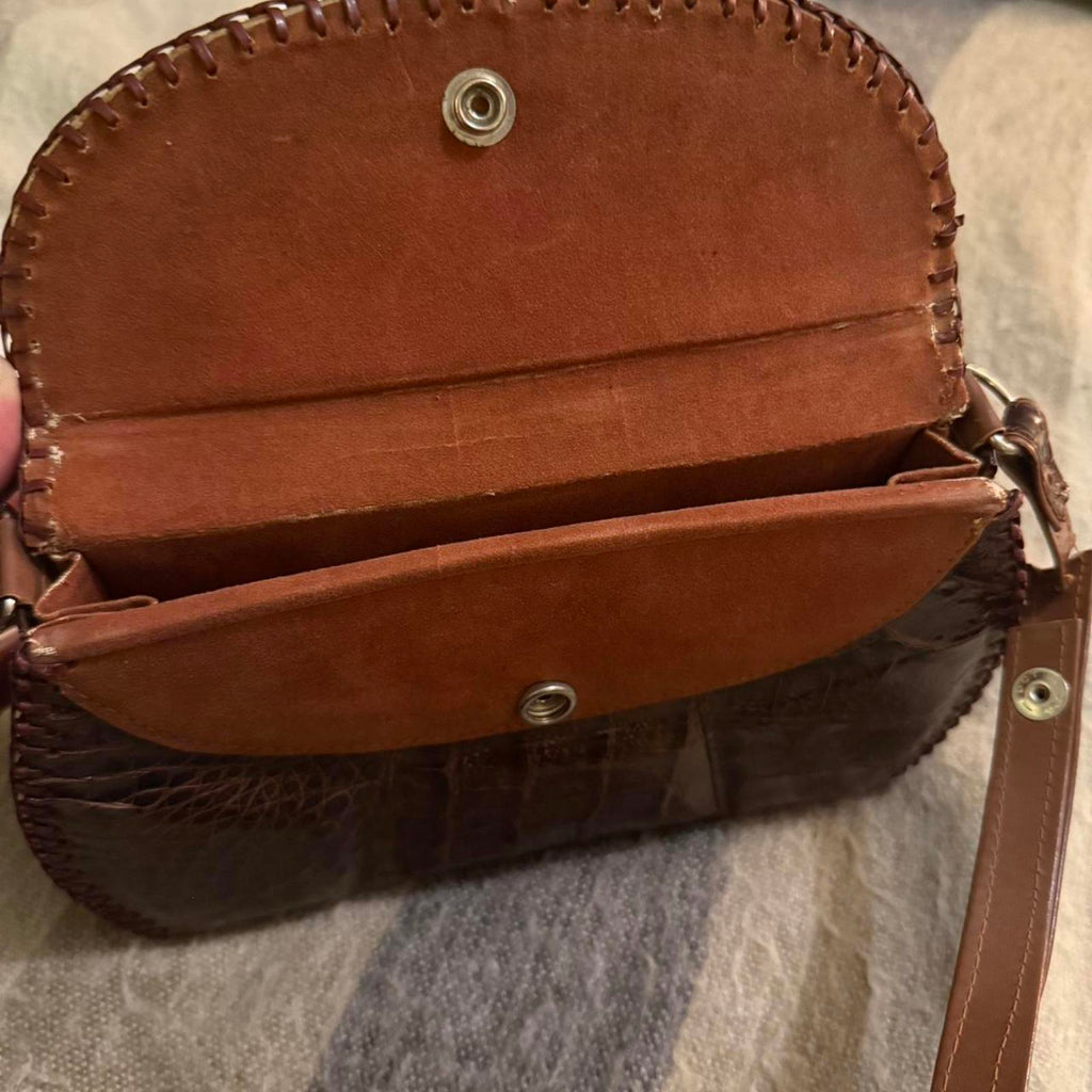 Vintage 1950s Cuban Alligator Bag