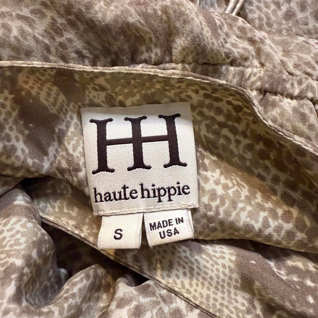 Haute Hippie Snakeskin Print Dress