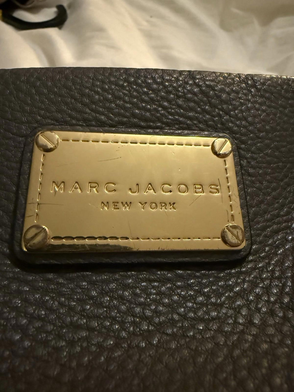 Marc by Marc Jacobs Classic Q Percy Crossbody Taupe Leather