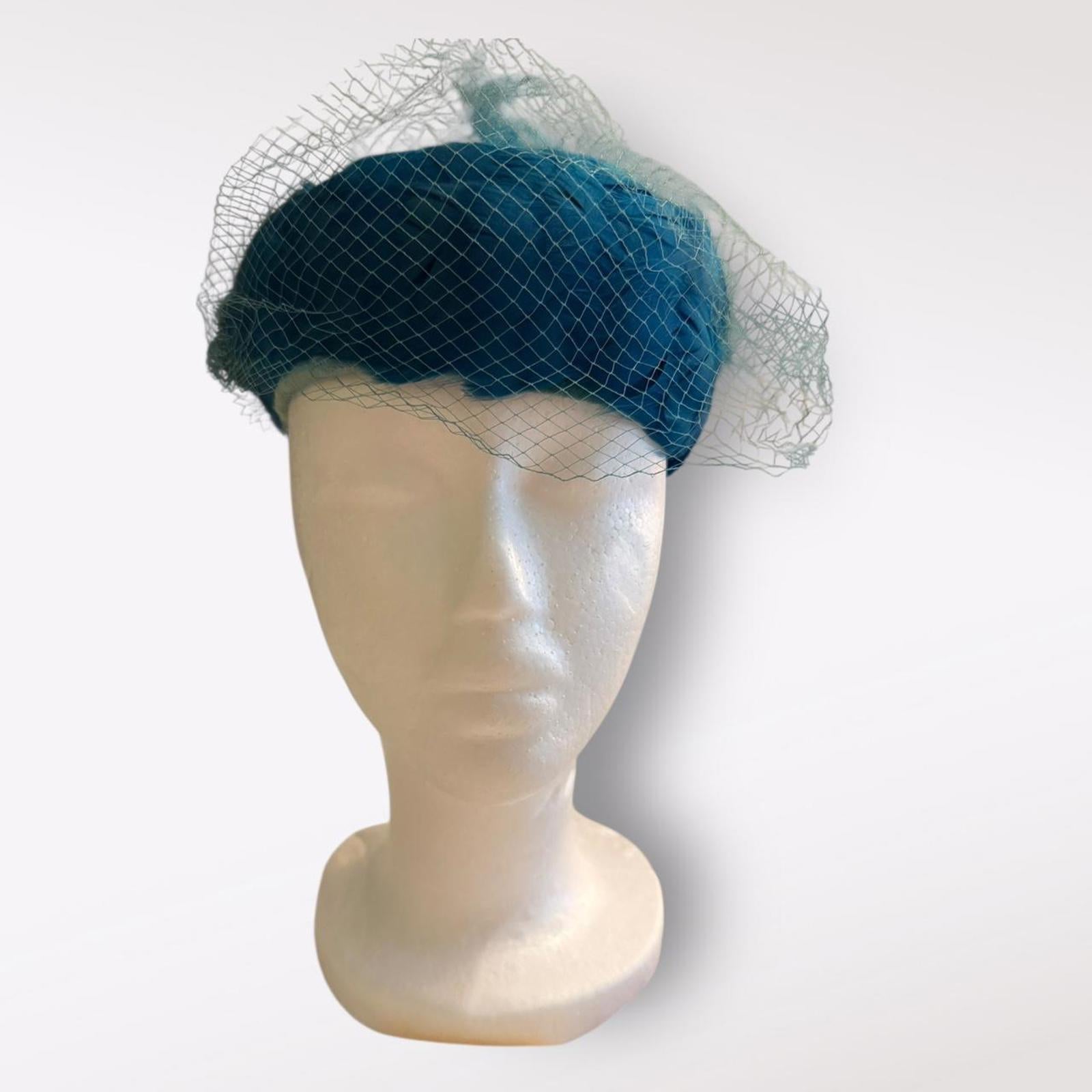 Vintage Women's Blue Feather Hat