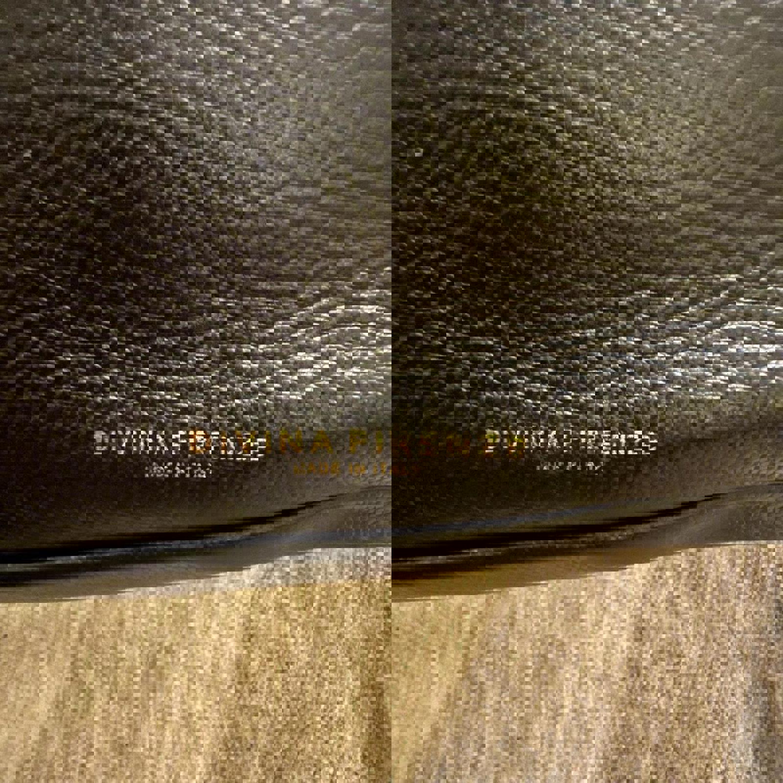 Divina Firenze Black Leather Crossbody Bag