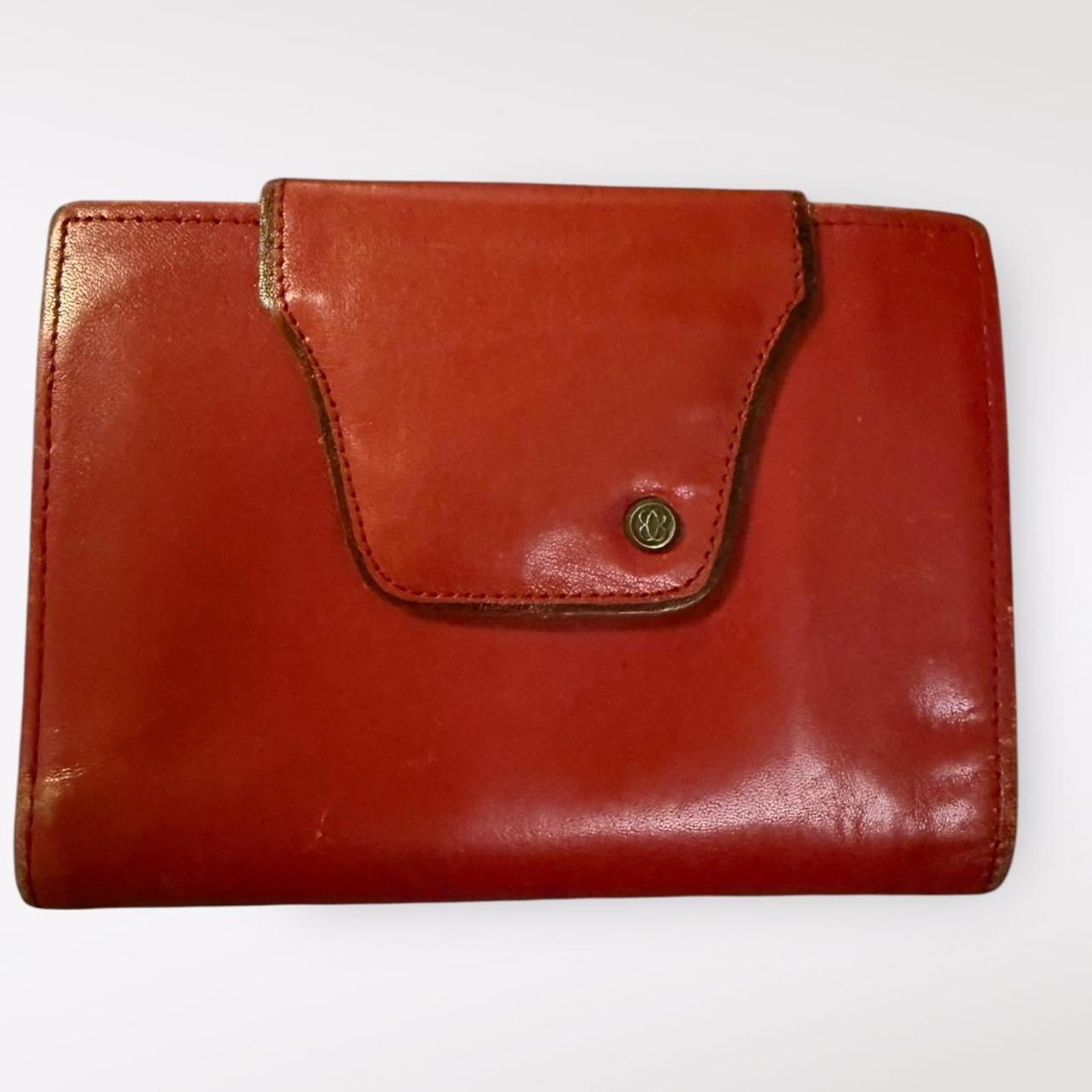 Buxton Red Leather Wallet