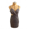 Lulus Sparkly Gray Mini Bodycon Dress Size S