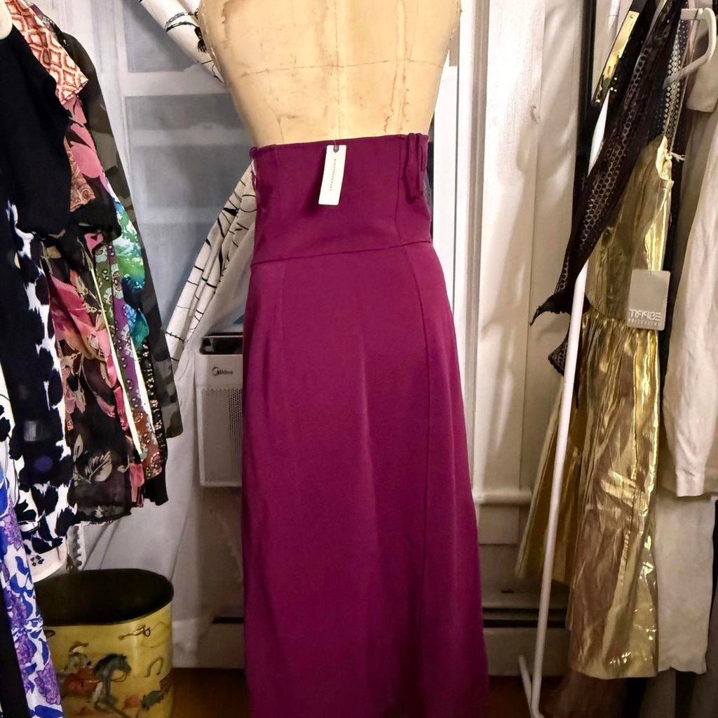 Maeve for Anthropologie Burgundy Bodycon Dress
