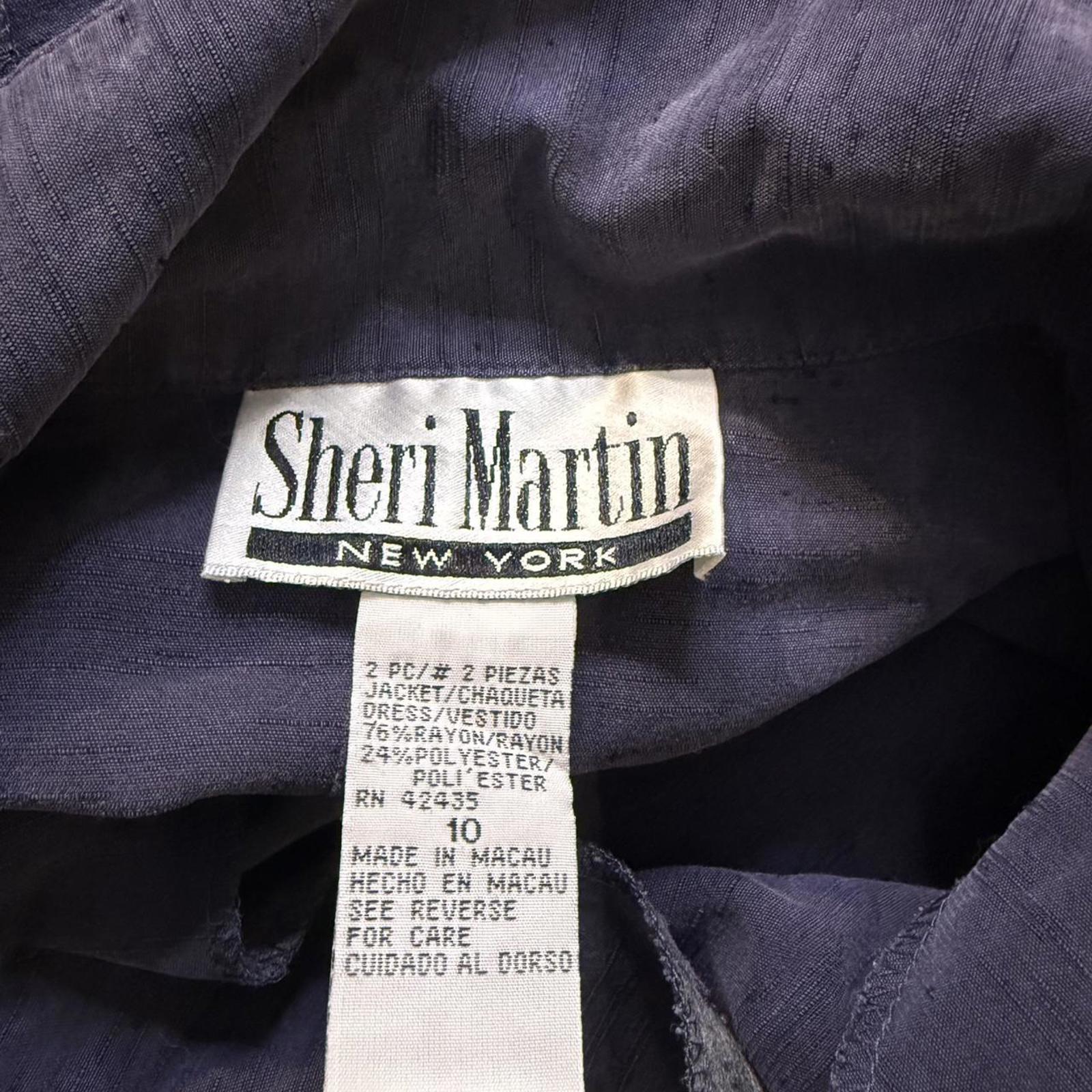 Sheri Martin New York Navy Blue Shirt with Open Back
