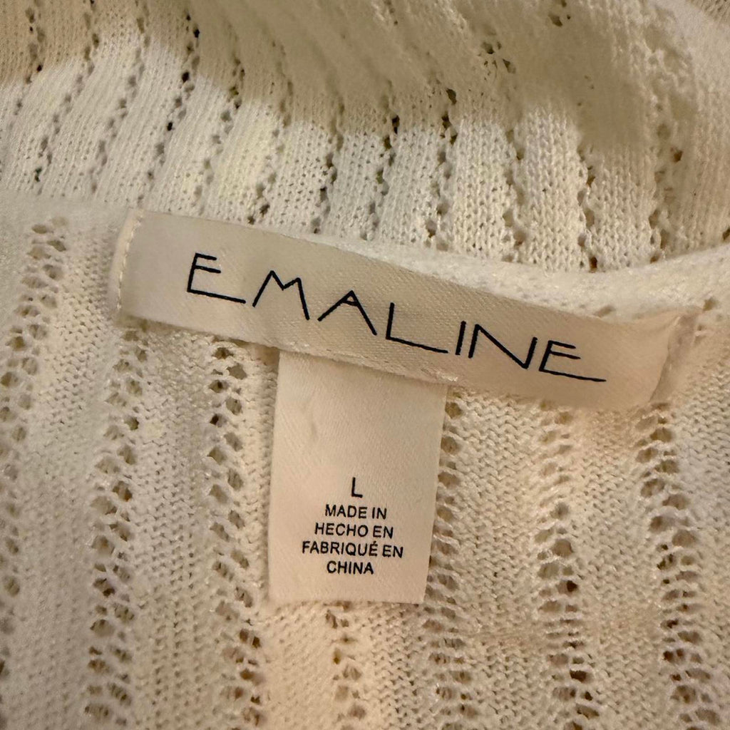 Emaline Cream Cardigan with Lace Trim