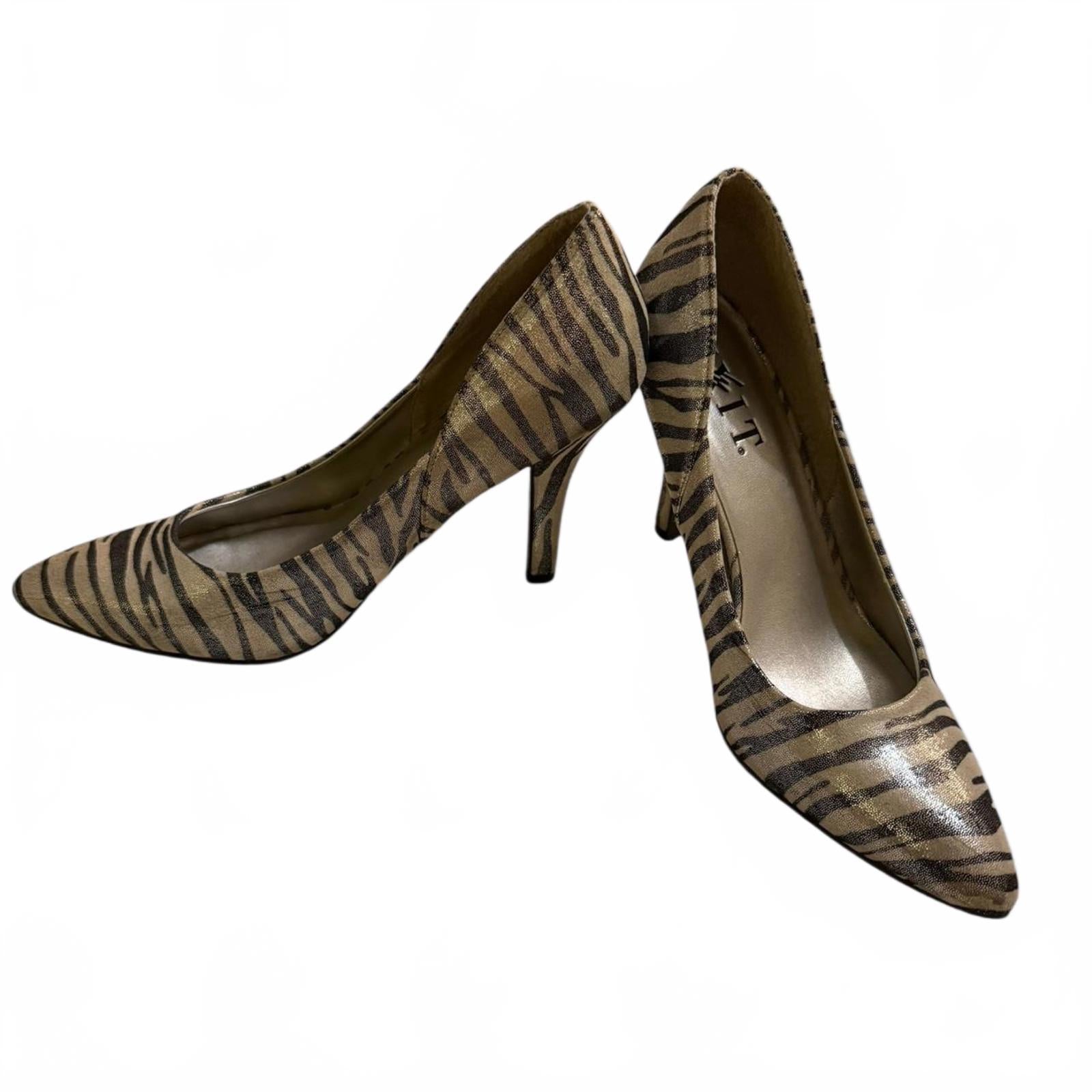 Mixit Zebra Print Pointed Toe Heels