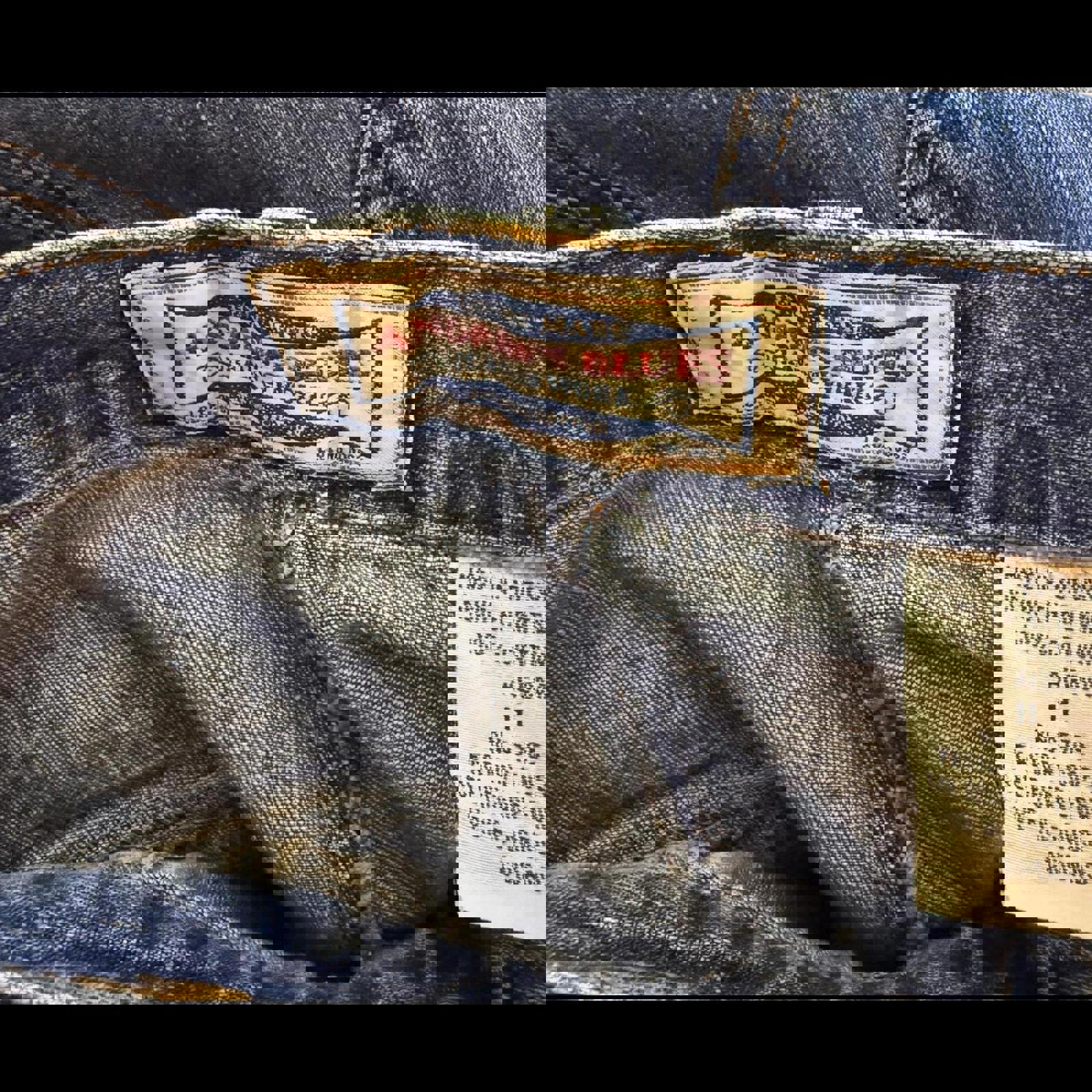 Andrew’s Blues Vintage 90s High-Waisted Straight Leg Jeans Size 12