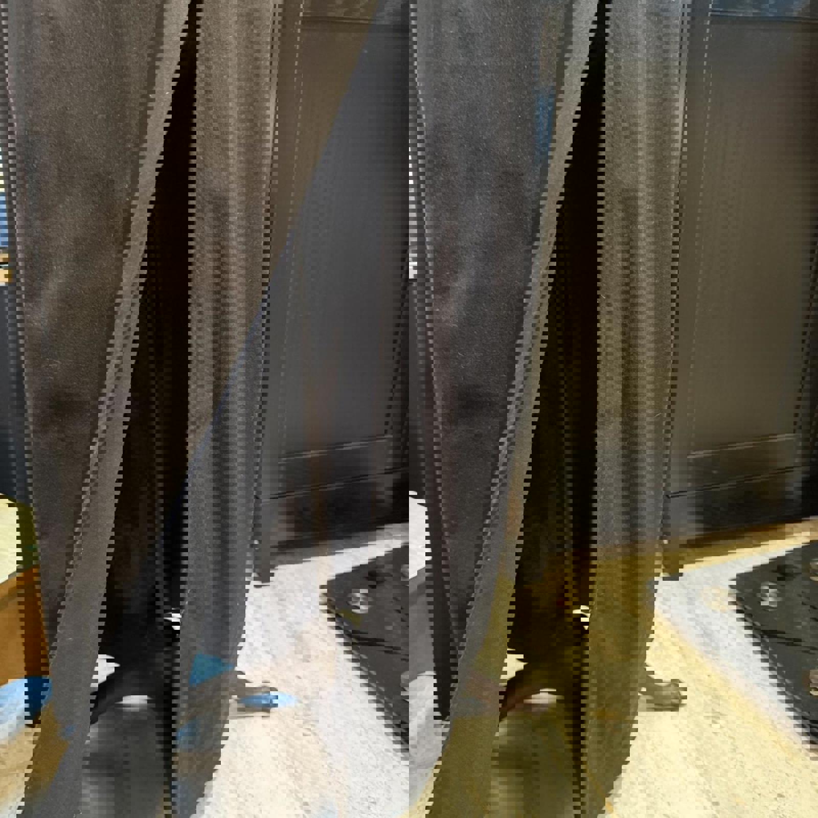 CM CIA Maritima Black Maxi Dress with Spaghetti Straps and Side Slit