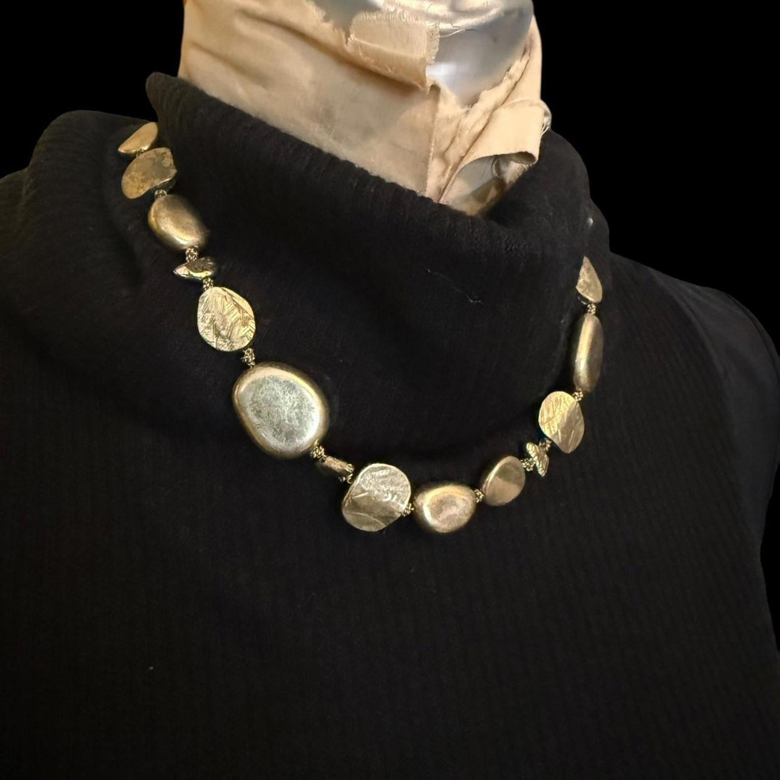 Lia Sophia Gold Tone Necklace and Earrings Set