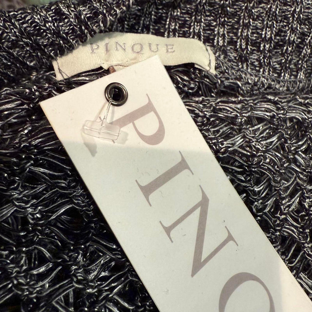 Pinque Open Front Crocheted Cardigan Shrug Sweater