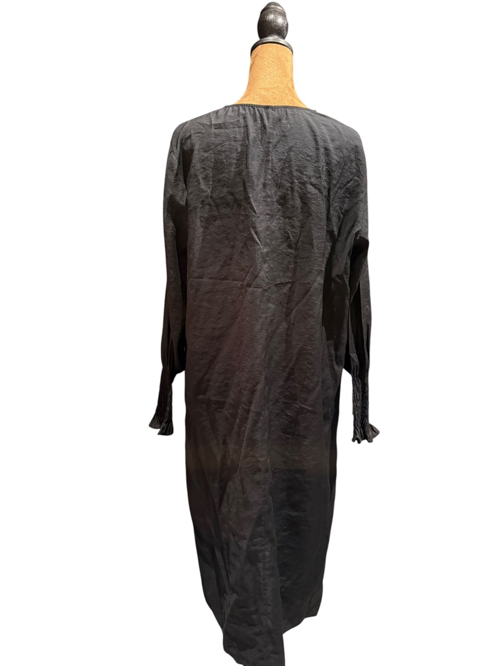 COS Black Long Sleeve Midi Dress