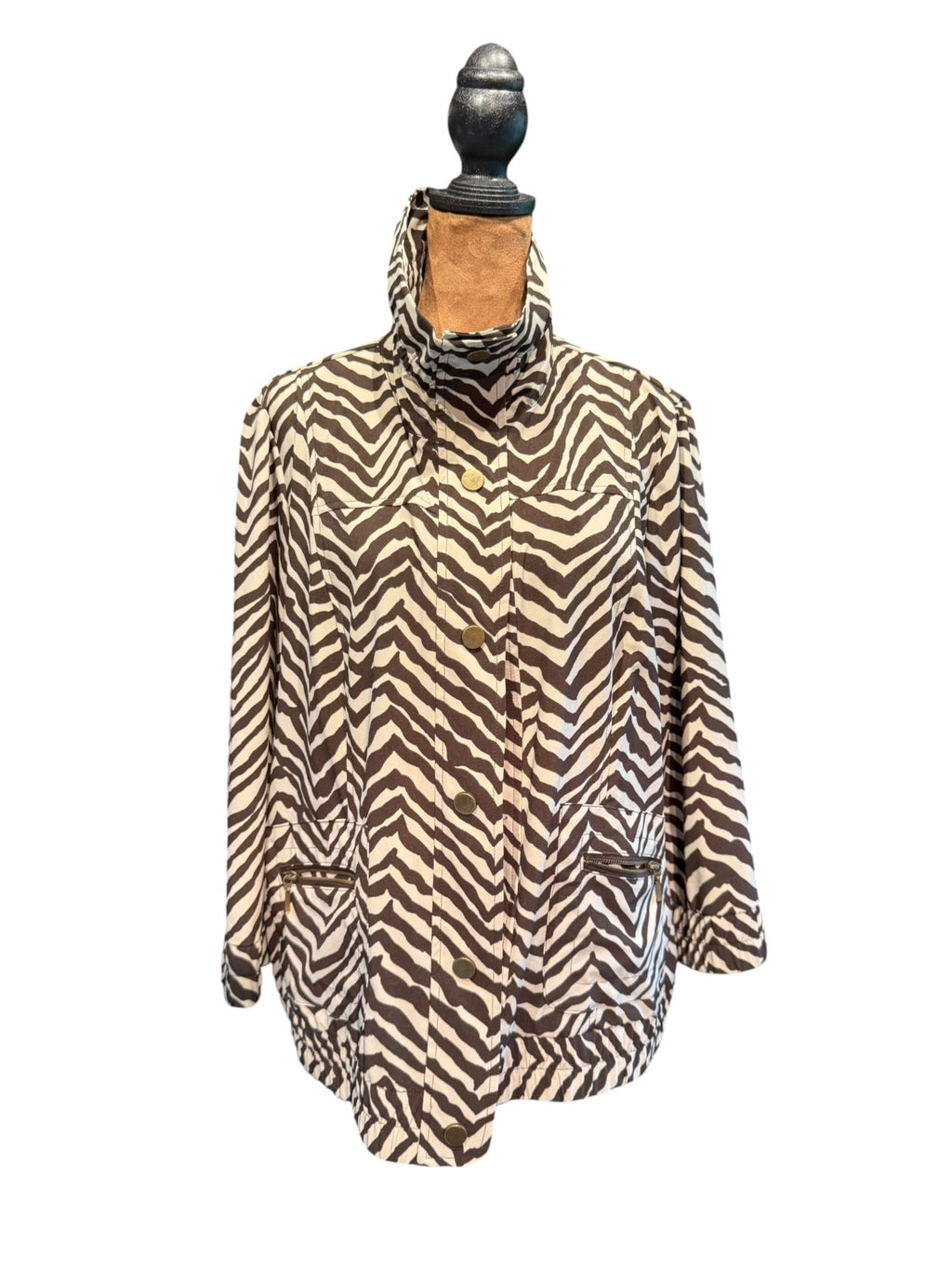 Zenergy by Chico's Zebra Print Jacket