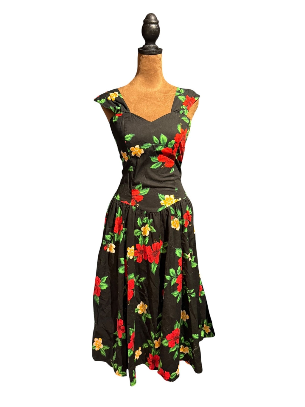 Vintage Royal Creations Made in Hawaii Floral Fit and Flare Dress