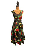 Vintage Royal Creations Made in Hawaii Floral Fit and Flare Dress