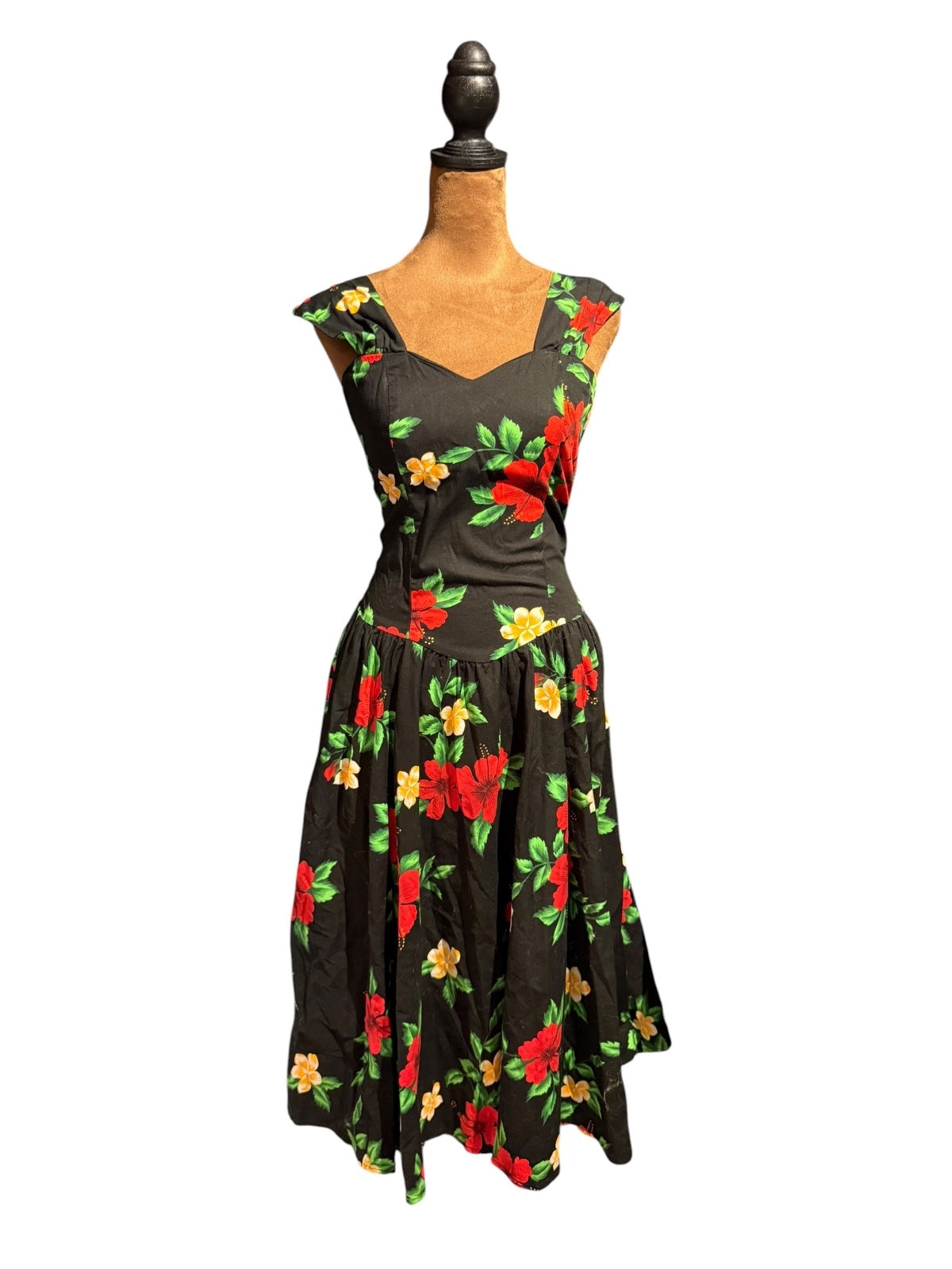 Vintage Royal Creations Made in Hawaii Floral Fit and Flare Dress