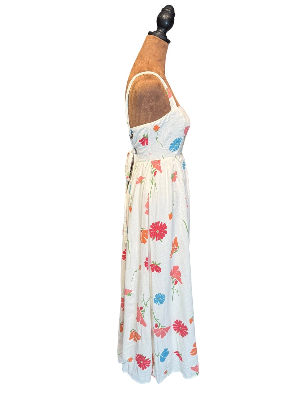 Petal + Pup Floral Maxi Dress with Lace-Up Back