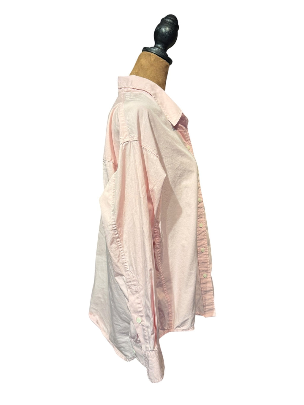 Aritzia Wilfred Free Light Pink Button-Up Shirt