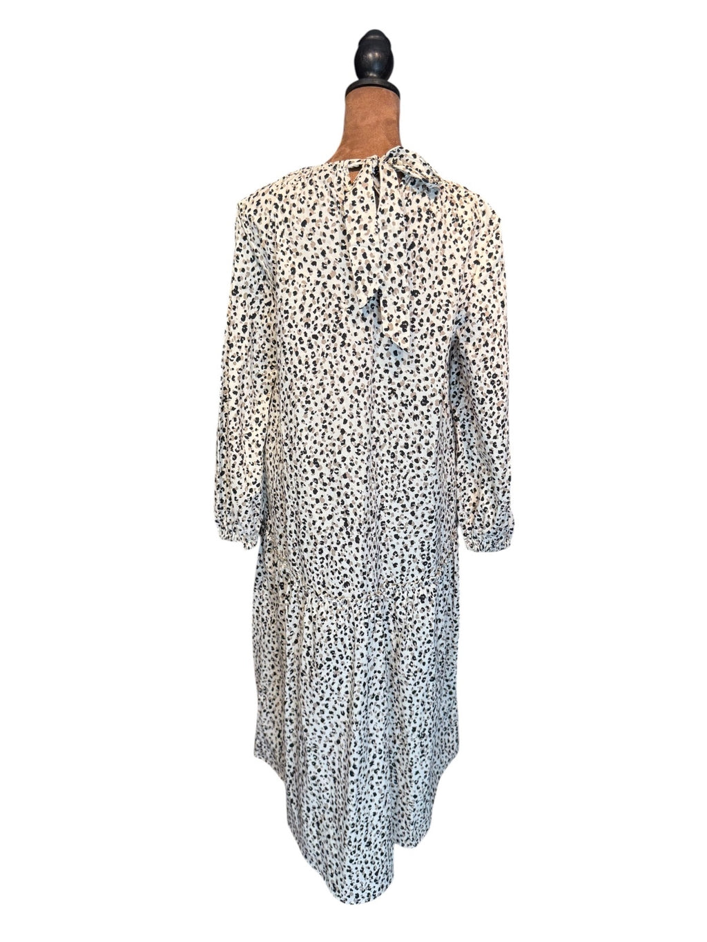 Who What Wear Leopard Print Cotton Midi Dress