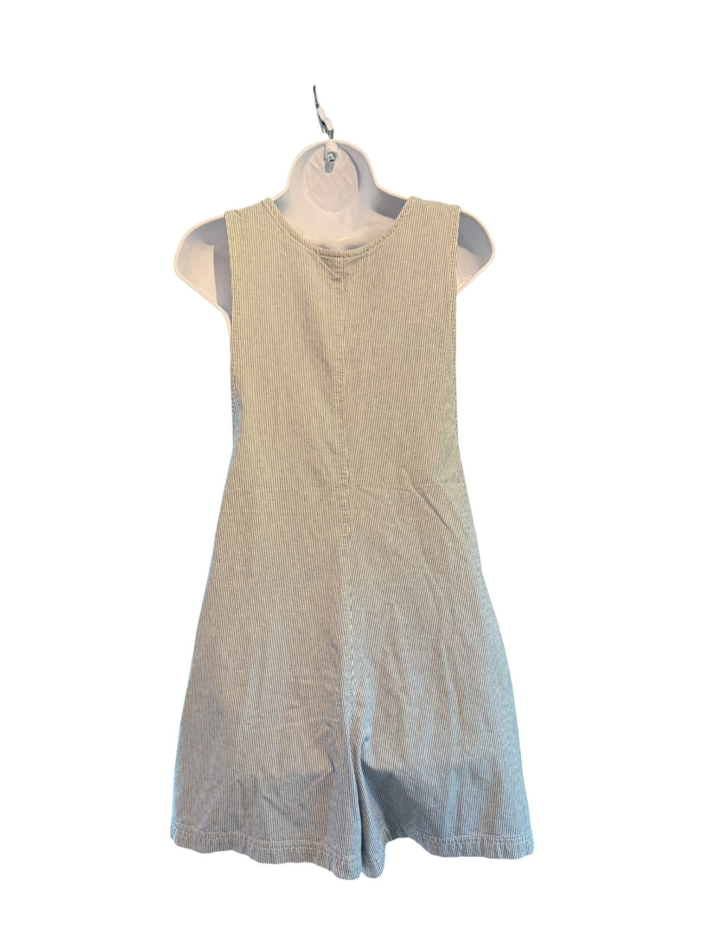 Marsh Landing Striped Cotton Overall Shorts