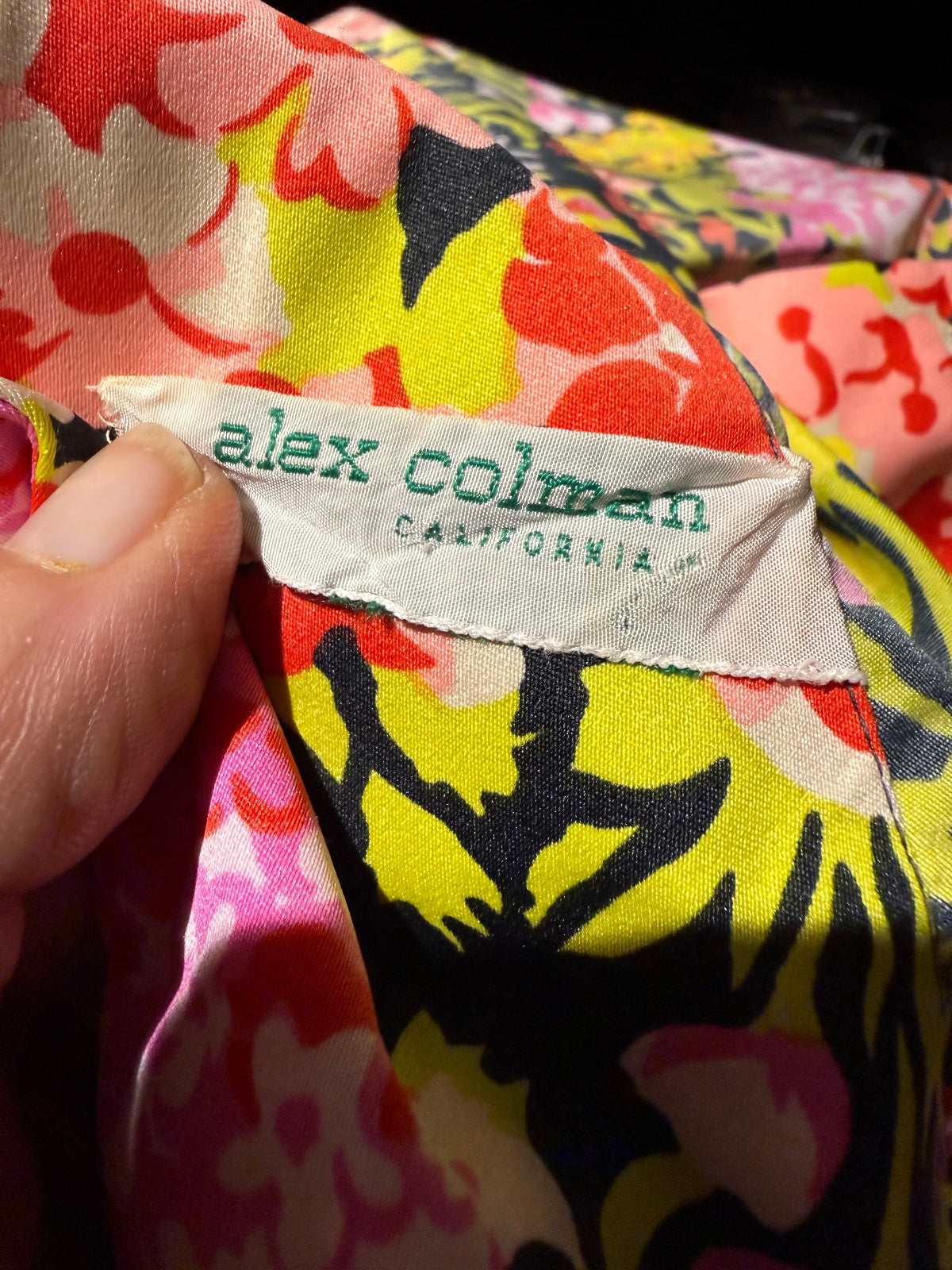 Vintage 60s Alex Colman California Floral Button-Up Shirt