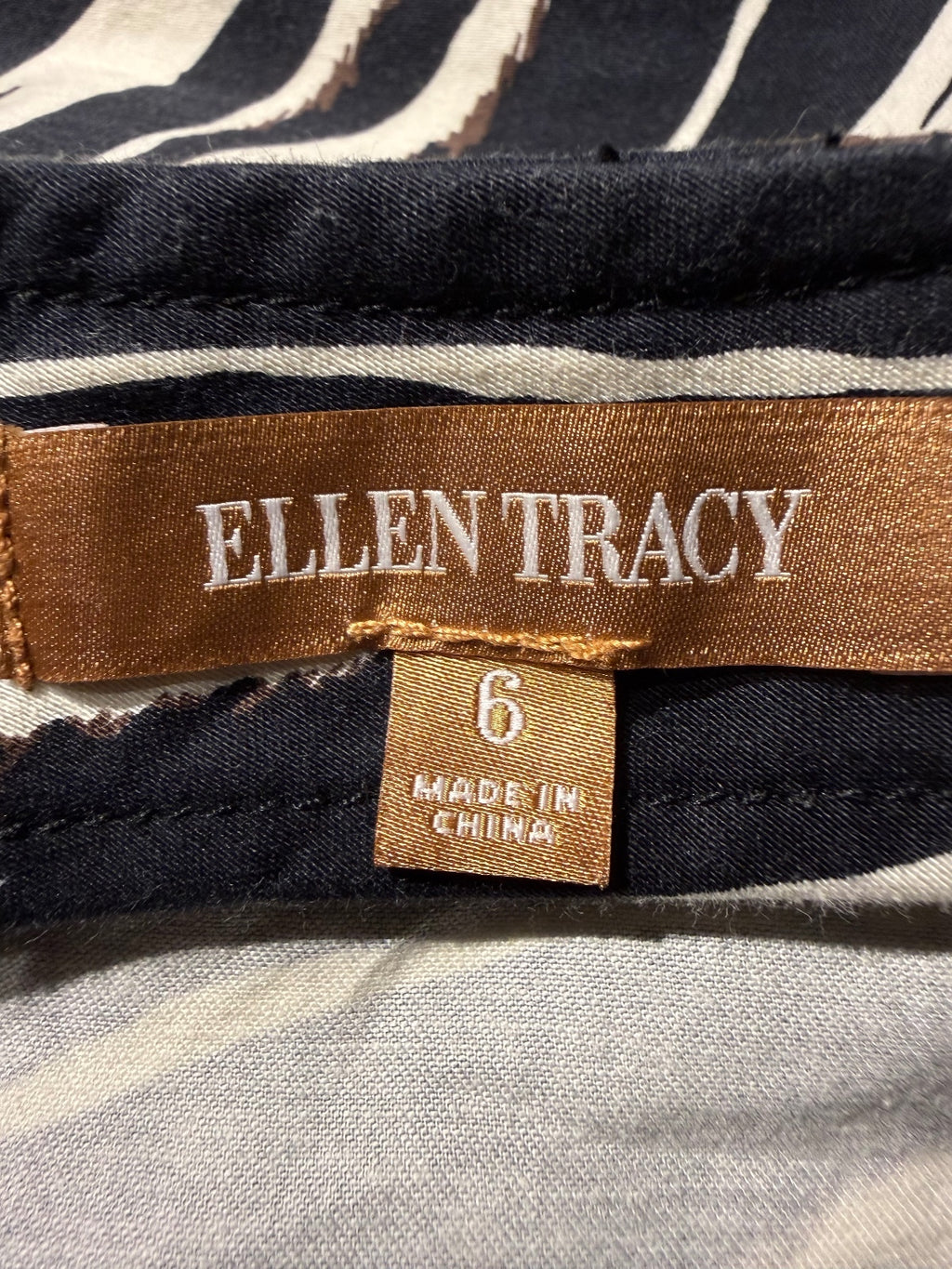 Ellen Tracy Zebra Print Skirt