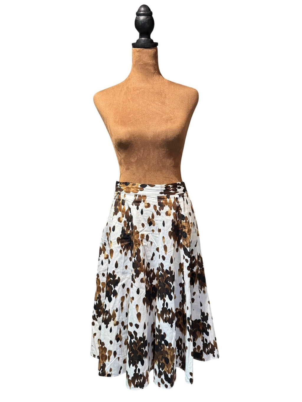 Grace Women's Floral Cotton Midi Skirt
