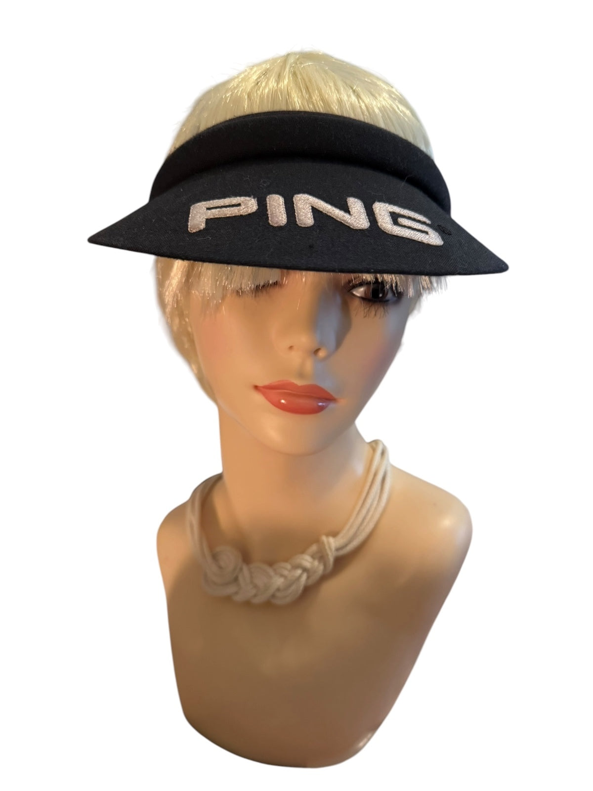 Vintage PING Navy/Black Golf Visor Hat