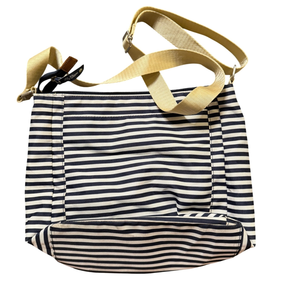 Lily Bloom Navy and White Striped Crossbody Bag