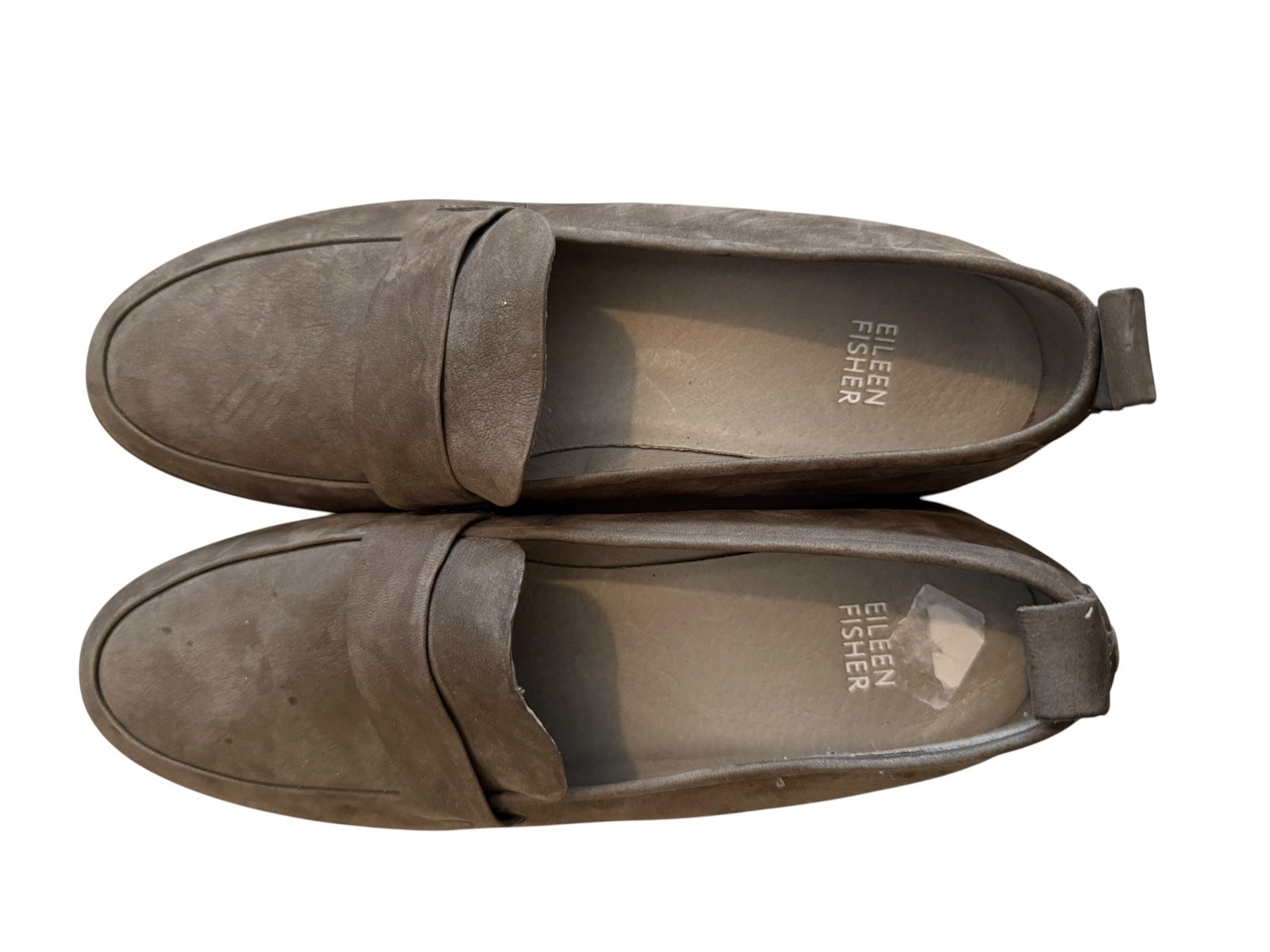 Eileen Fisher Women's Brown Suede Platform Loafers