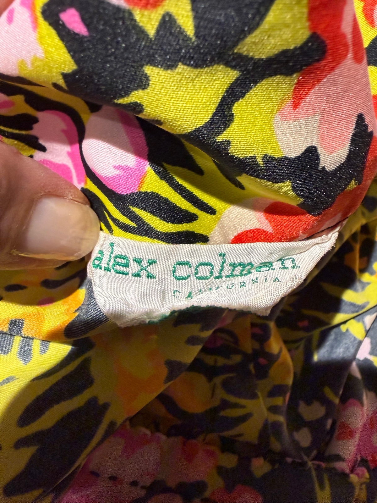 Vintage 60s Alex Colman California Floral Button-Up Shirt