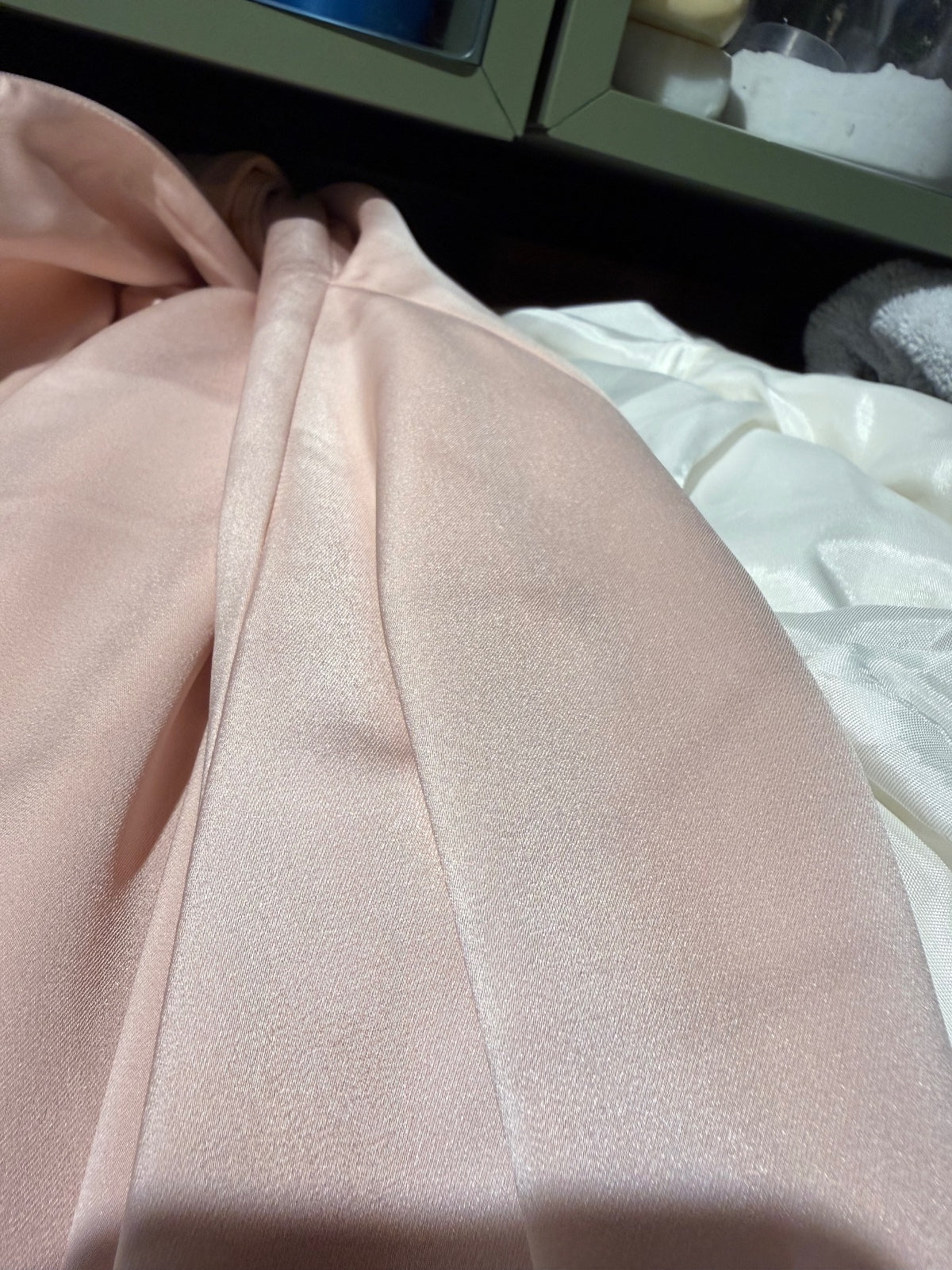 Lovers + Friends Elegant Light Pink Satin Halter Maxi Dress
