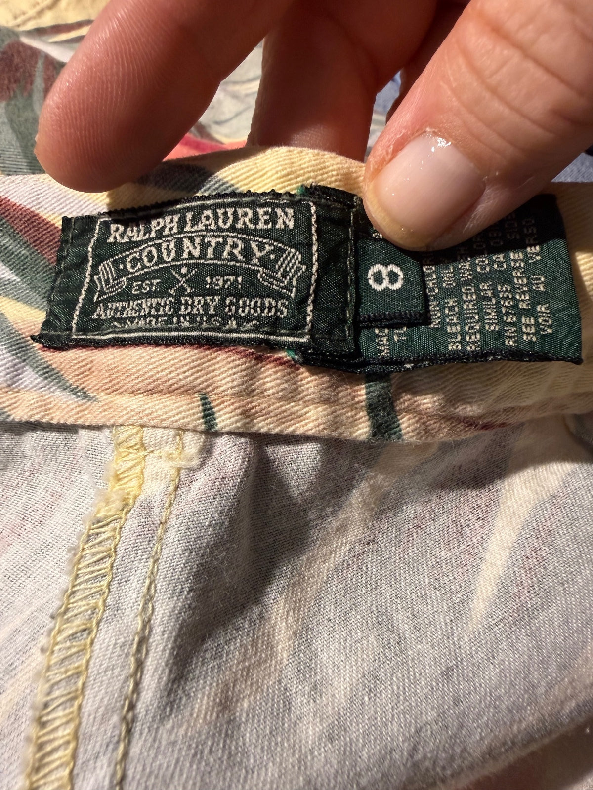 Ralph Lauren Country Vintage Floral Button Shorts
