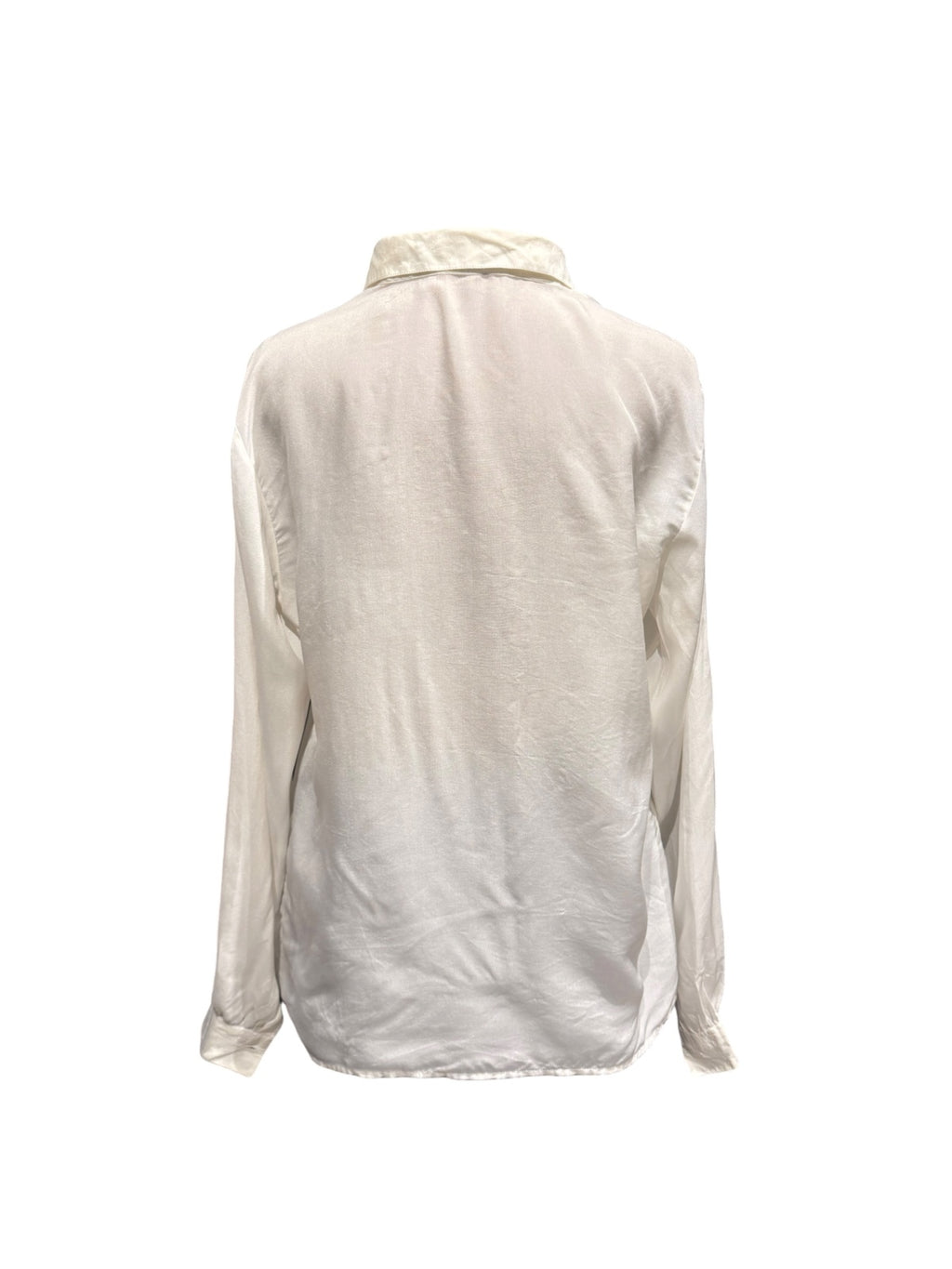Vintage EBE Creazioni White Button-Up Blouse Made in Italy