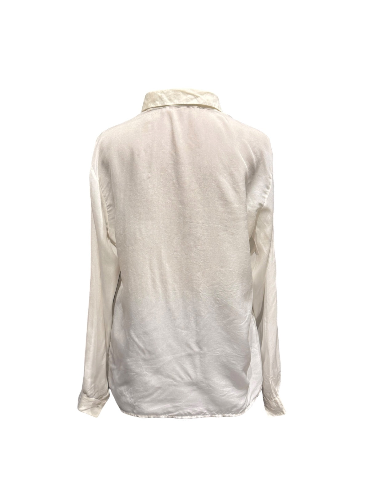 Vintage EBE Creazioni White Button-Up Blouse Made in Italy