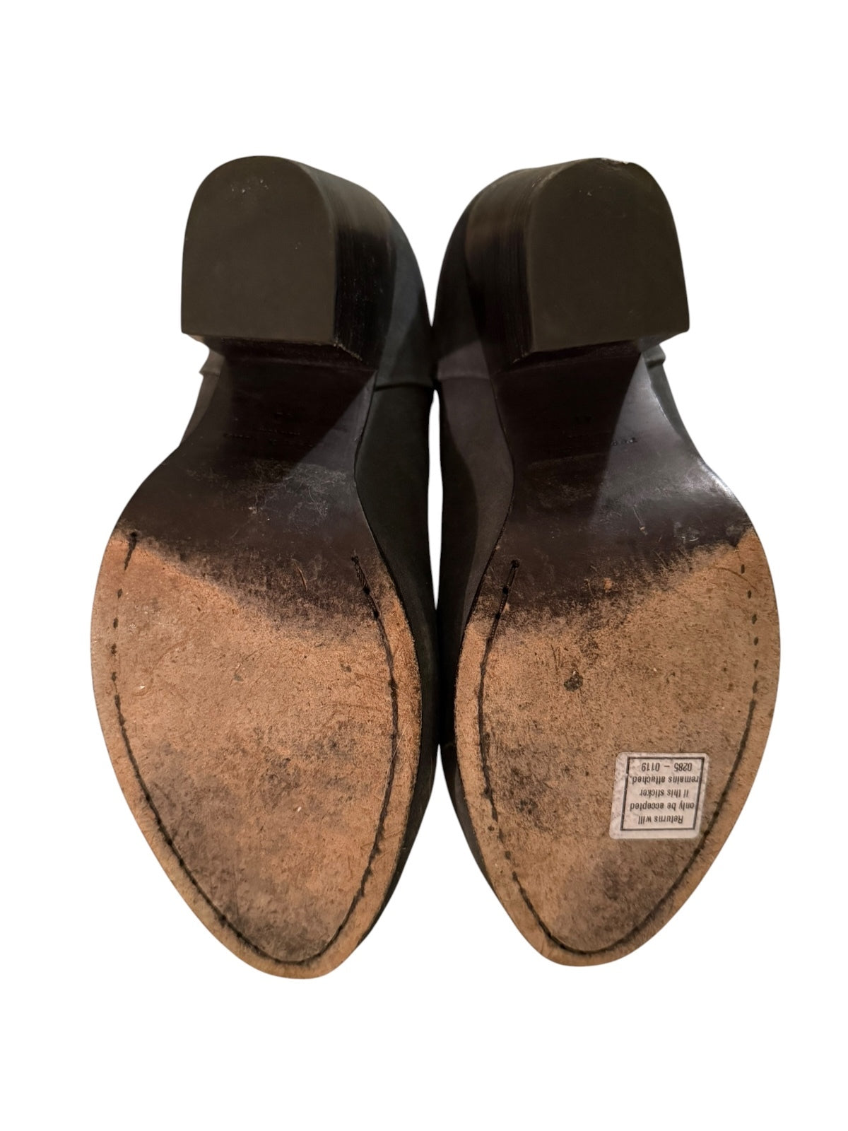 rag & bone Gray Suede Ankle Boots with Block Heel