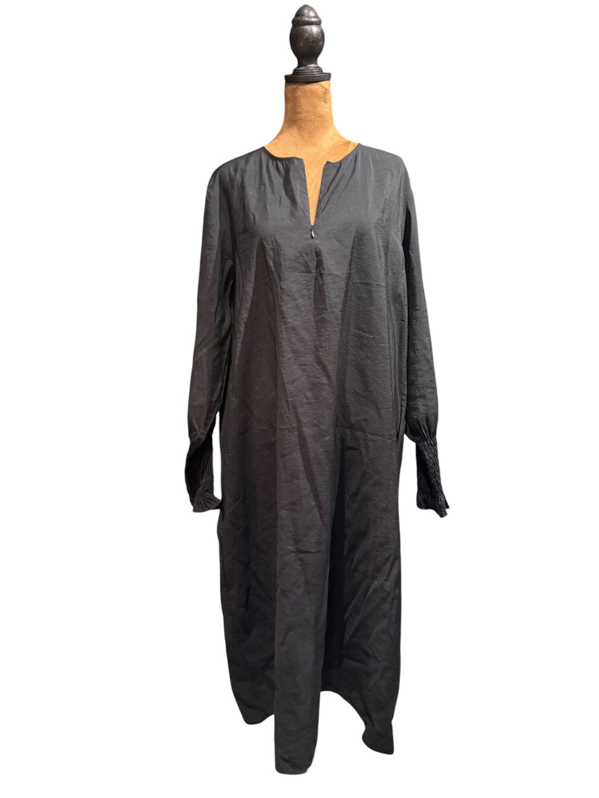 COS Black Long Sleeve Midi Dress