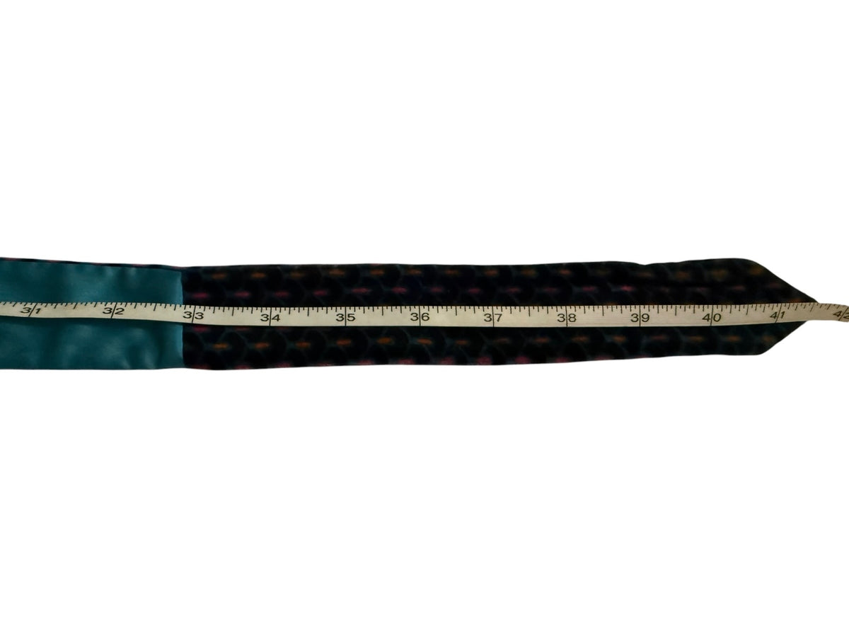 Velvet Patterned Belt with Satin Lining